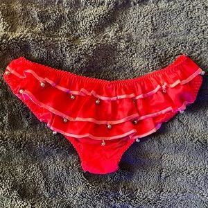 Victoria’s Secret, “Sexy Little Things” Collection, Red Ruffle Bell Panty, SMALL